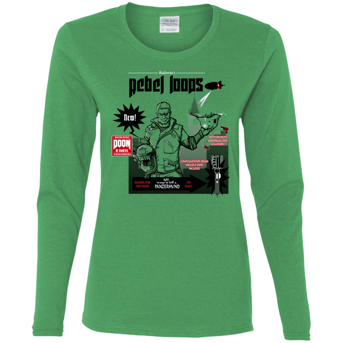 T-Shirts Irish Green / S Rebel Loops Women's Long Sleeve T-Shirt