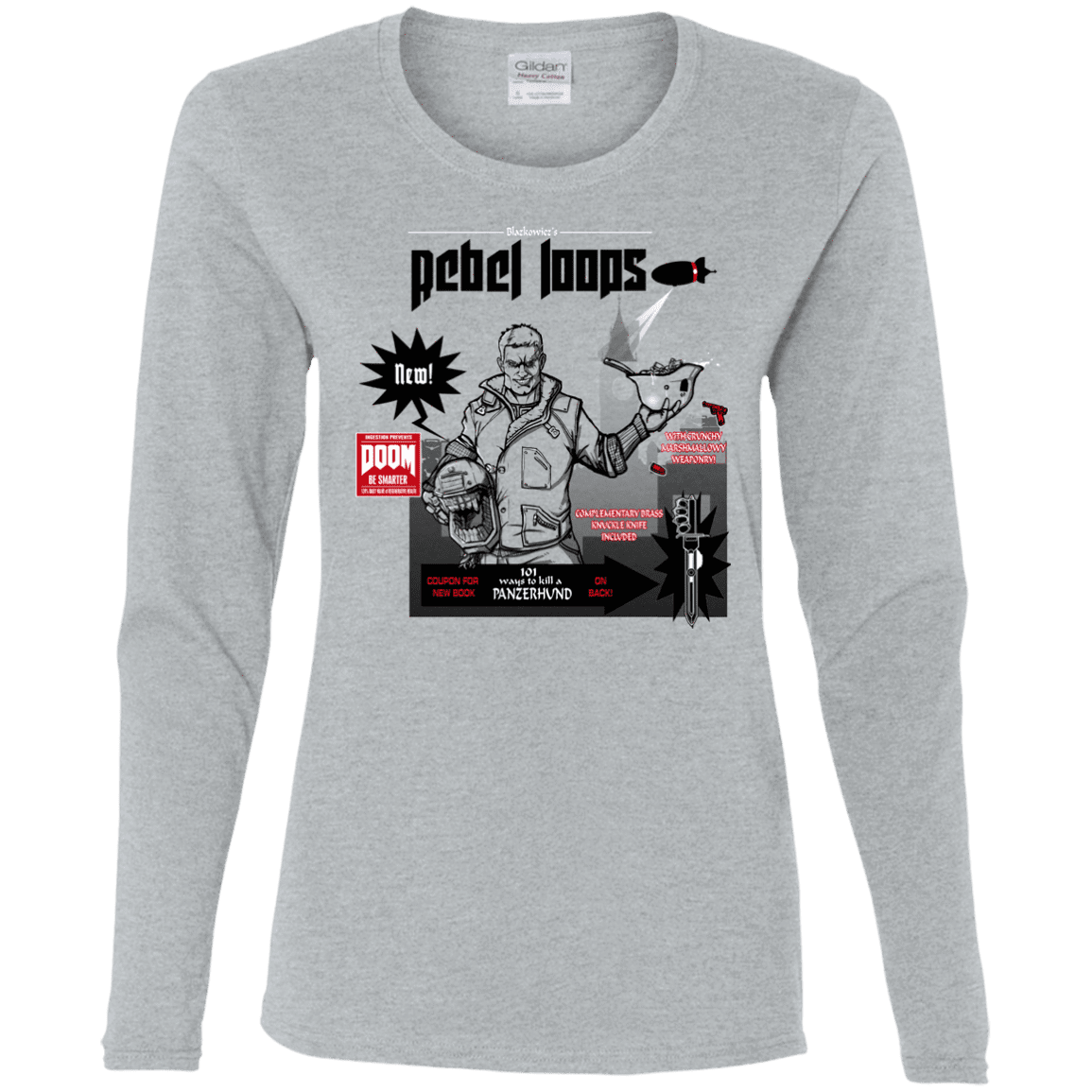 T-Shirts Sport Grey / S Rebel Loops Women's Long Sleeve T-Shirt