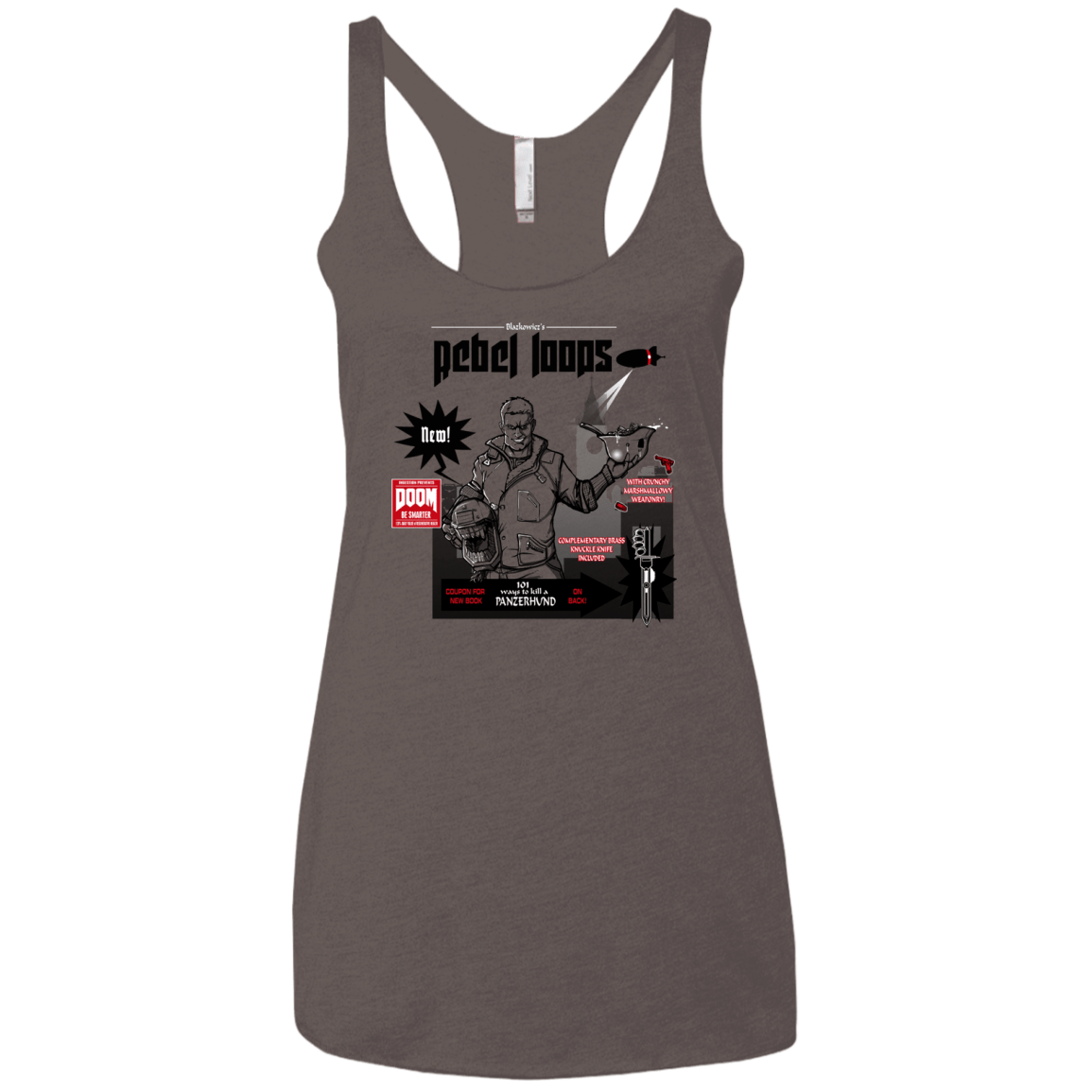 Rebel Loops Women's Triblend Racerback Tank