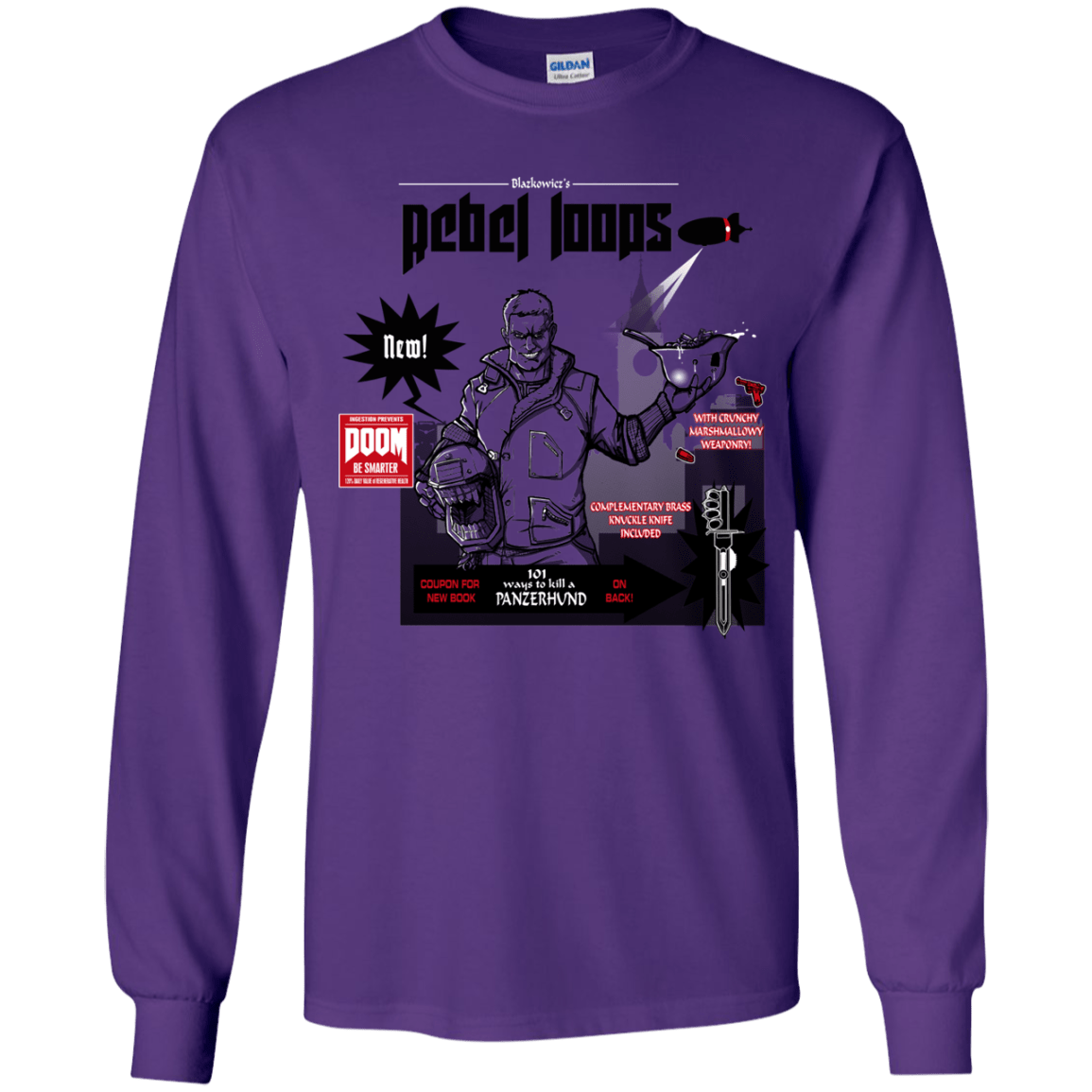 T-Shirts Purple / YS Rebel Loops Youth Long Sleeve T-Shirt