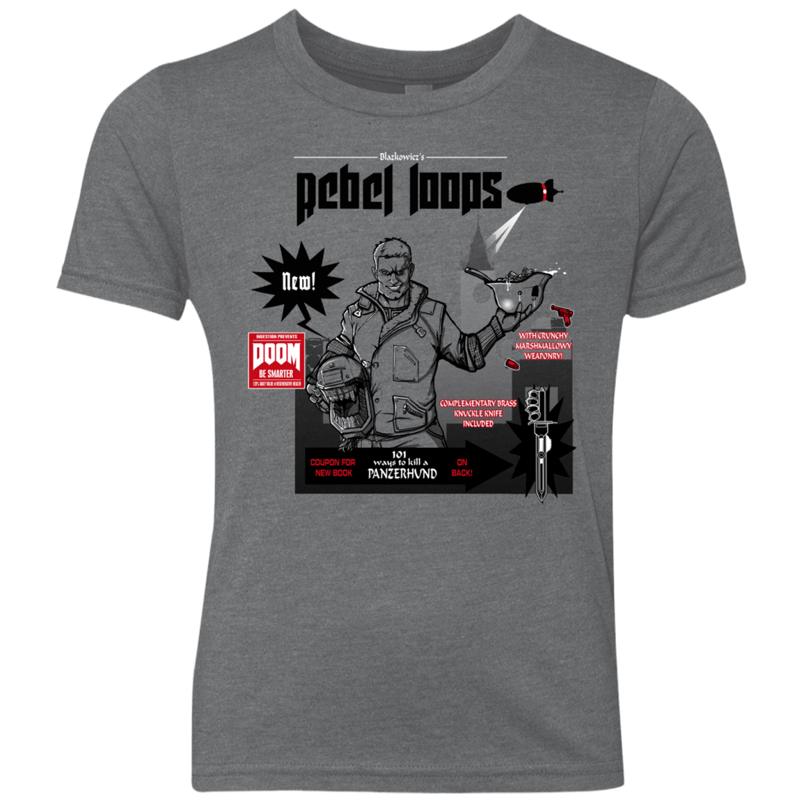 Rebel Loops Youth Triblend T-Shirt