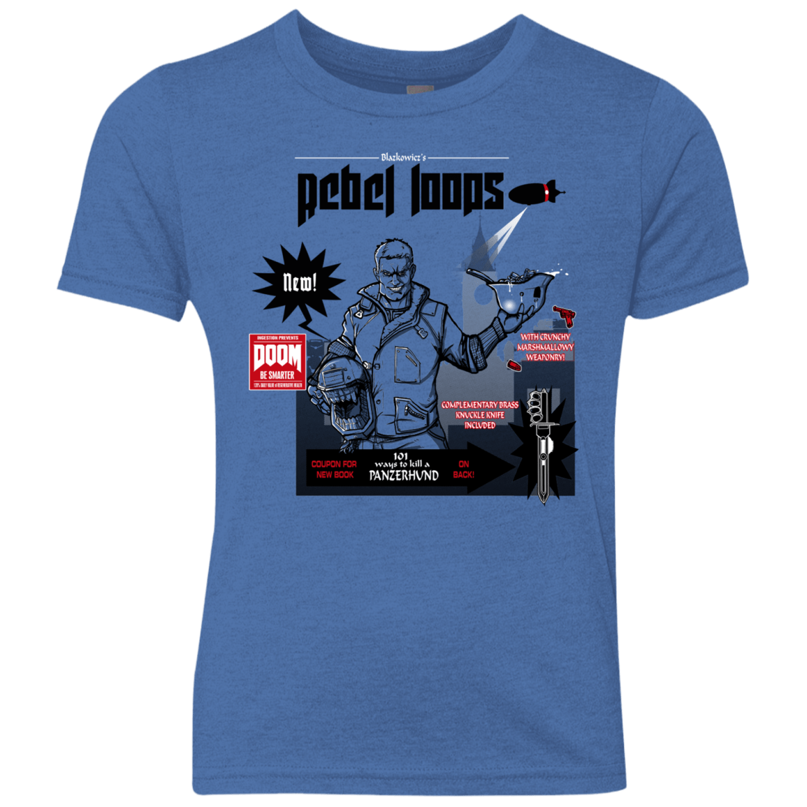 T-Shirts Vintage Royal / YXS Rebel Loops Youth Triblend T-Shirt