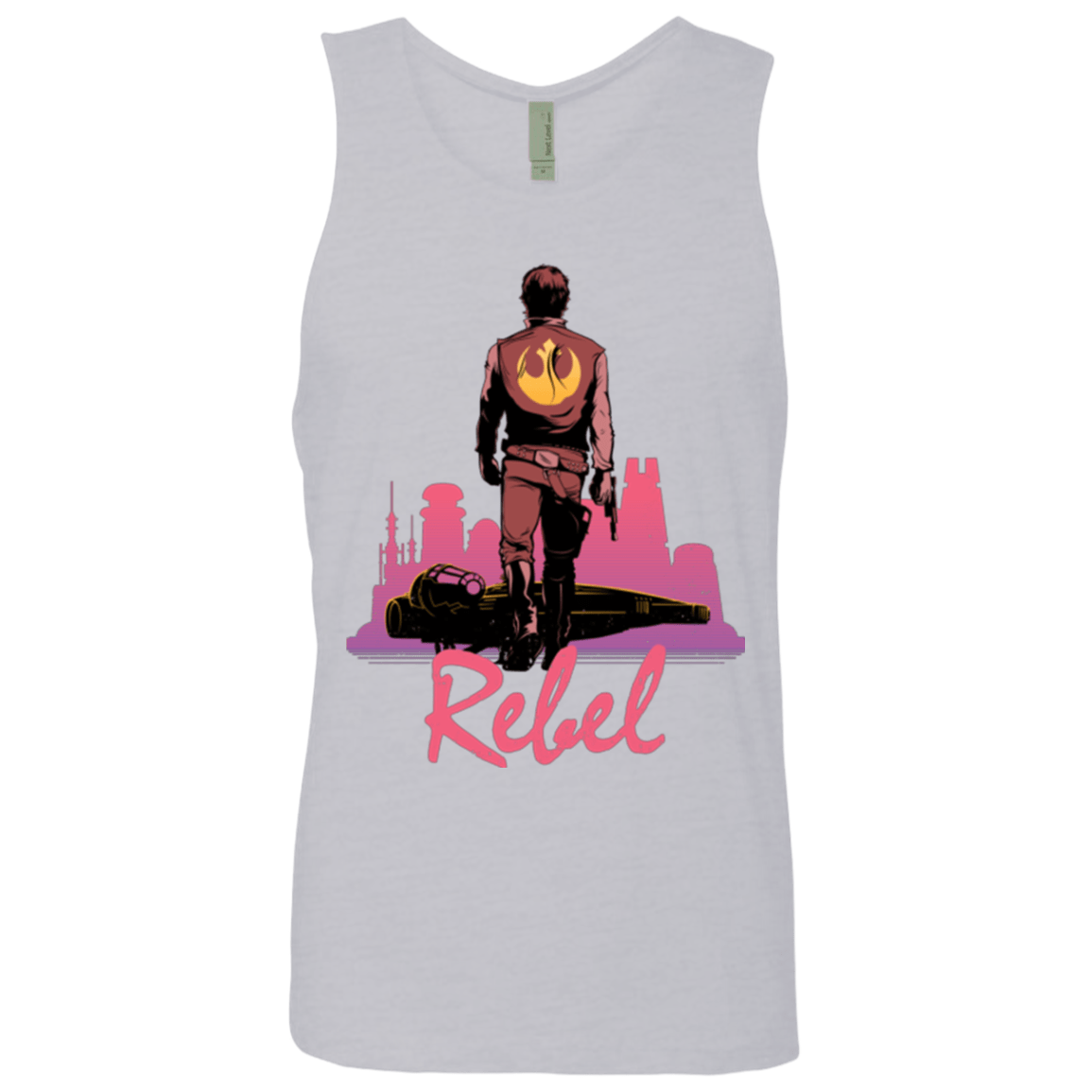 T-Shirts Heather Grey / Small Rebel Men's Premium Tank Top