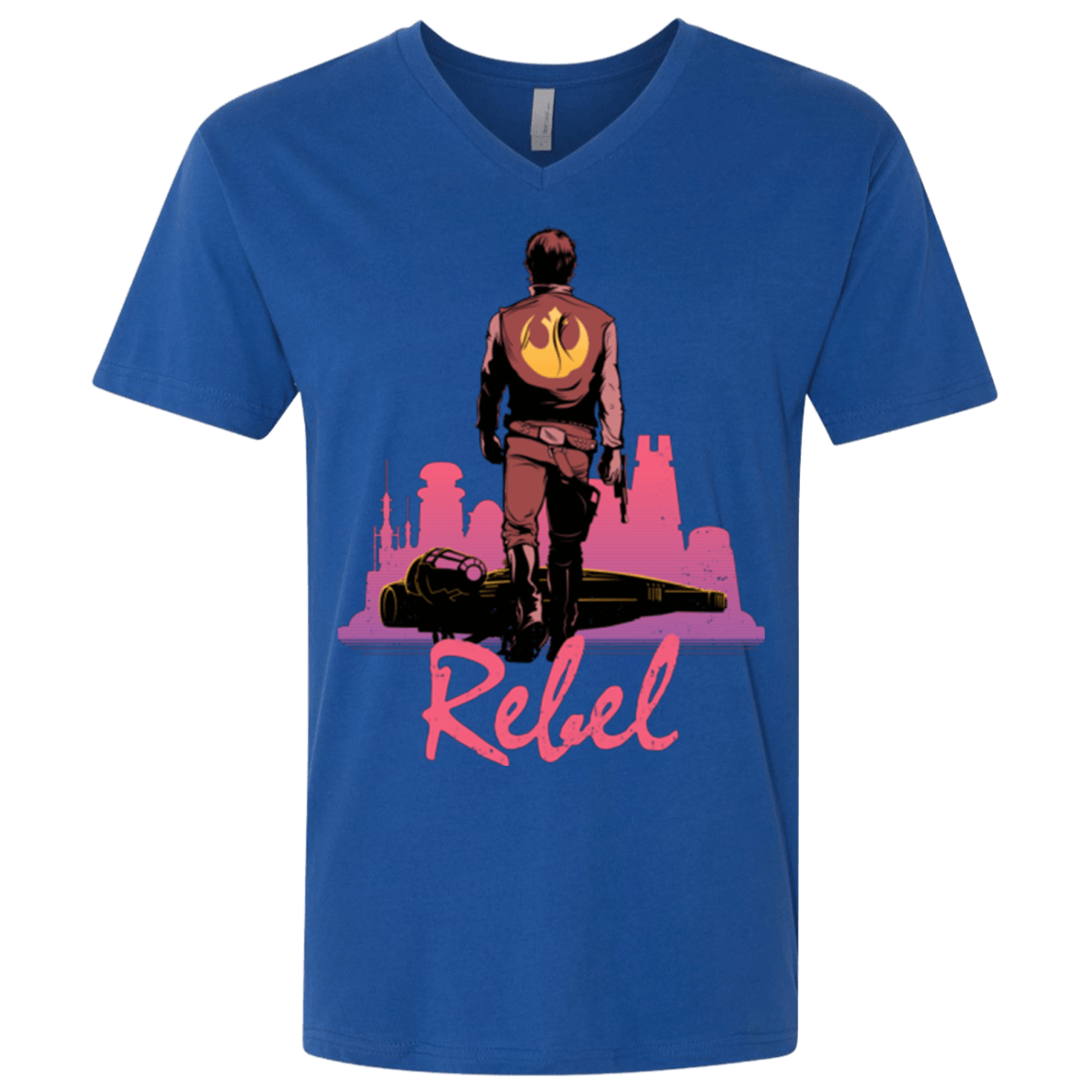 T-Shirts Royal / X-Small Rebel Men's Premium V-Neck
