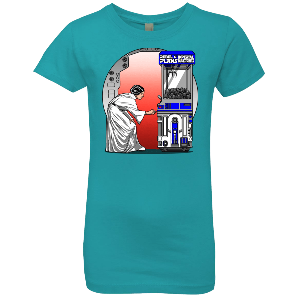 T-Shirts Tahiti Blue / YXS Rebel Plans Girls Premium T-Shirt