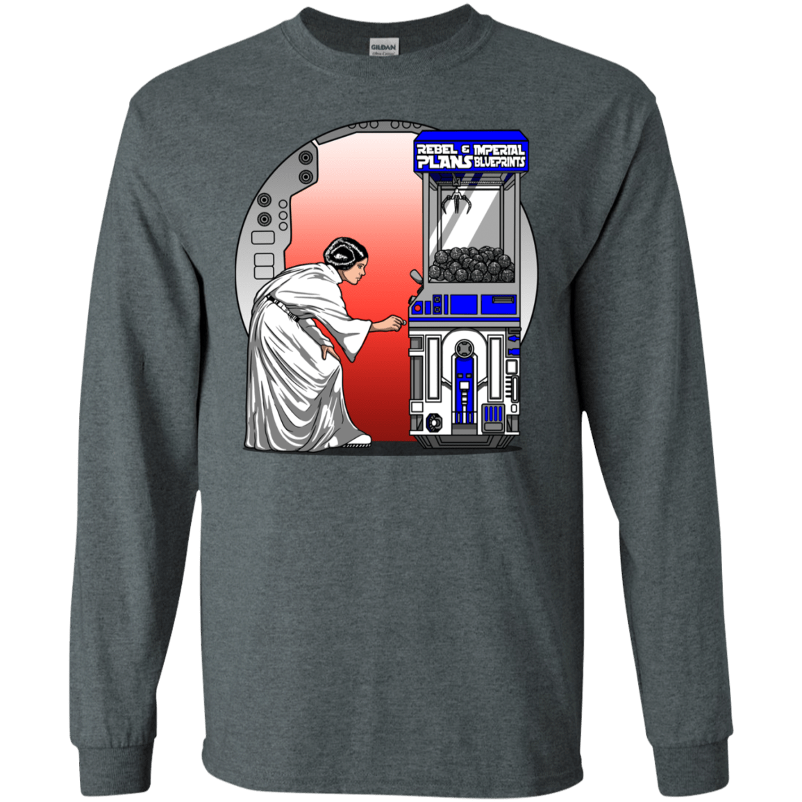 T-Shirts Dark Heather / S Rebel Plans Men's Long Sleeve T-Shirt