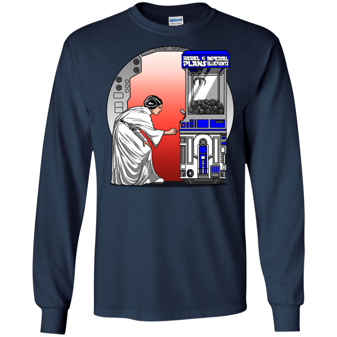 T-Shirts Navy / S Rebel Plans Men's Long Sleeve T-Shirt