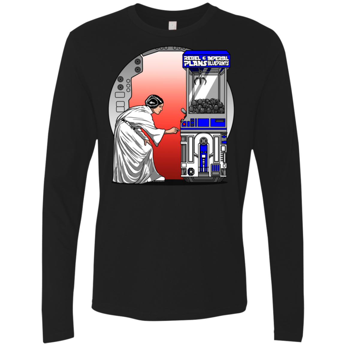 T-Shirts Black / S Rebel Plans Men's Premium Long Sleeve