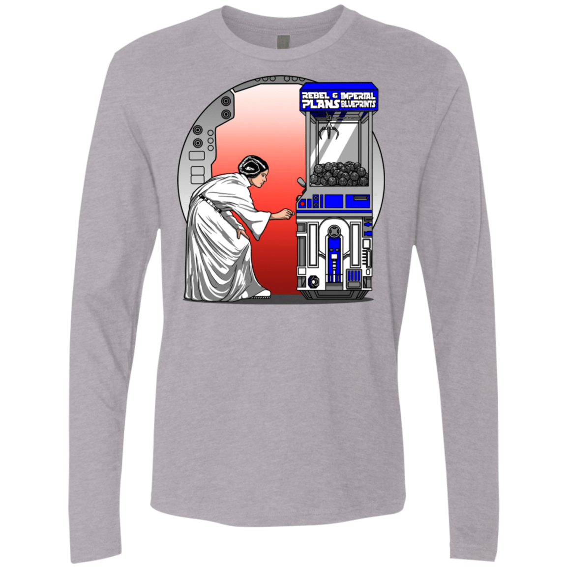 T-Shirts Heather Grey / S Rebel Plans Men's Premium Long Sleeve