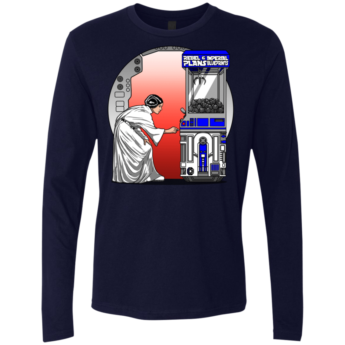 T-Shirts Midnight Navy / S Rebel Plans Men's Premium Long Sleeve