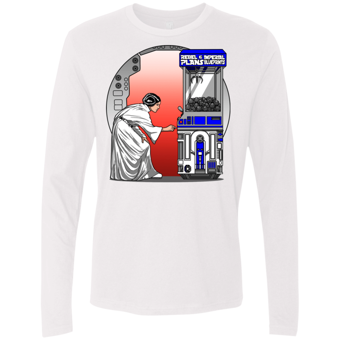 T-Shirts White / S Rebel Plans Men's Premium Long Sleeve