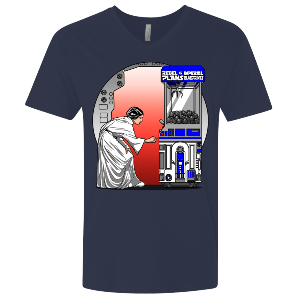 T-Shirts Midnight Navy / X-Small Rebel Plans Men's Premium V-Neck