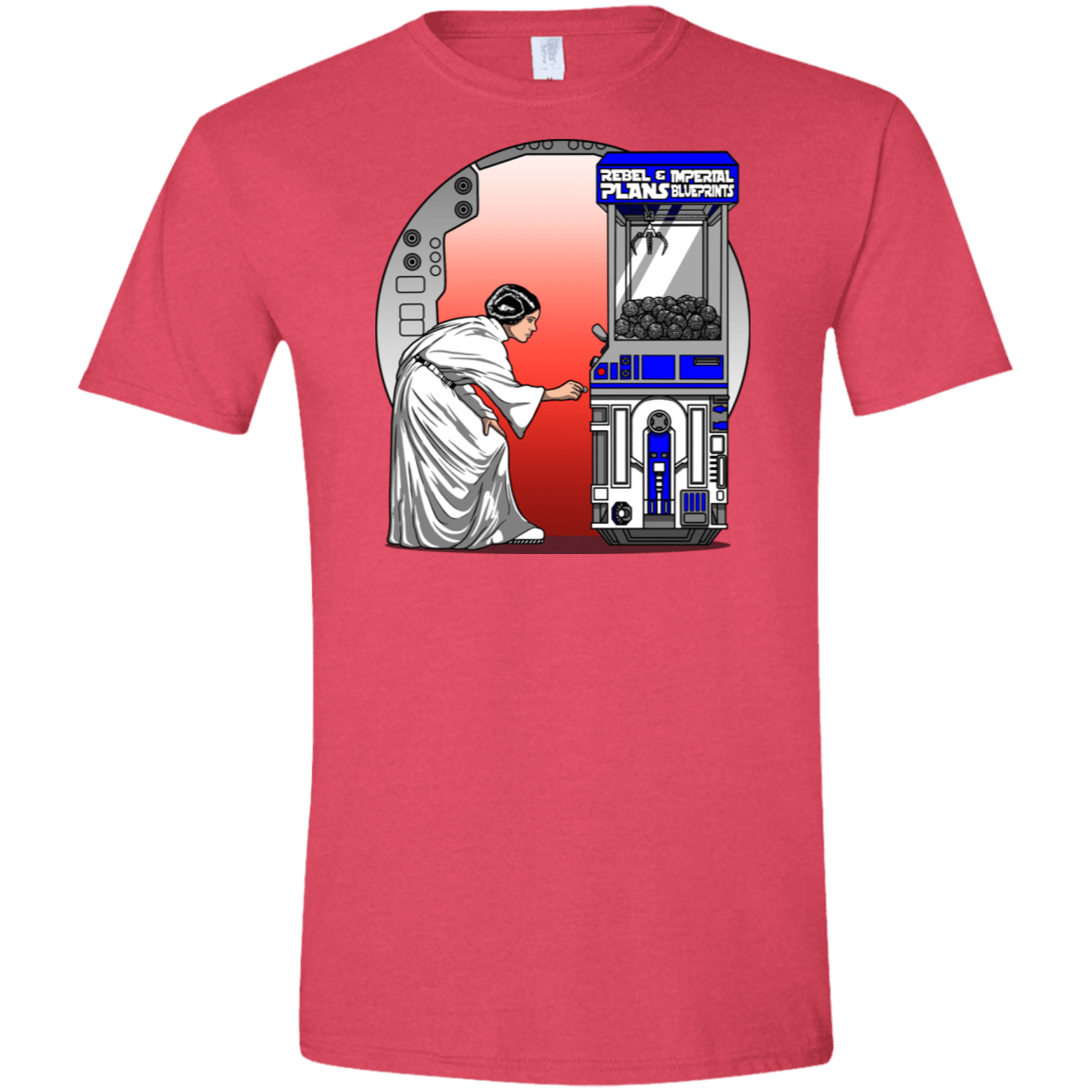 T-Shirts Heather Red / S Rebel Plans Men's Semi-Fitted Softstyle