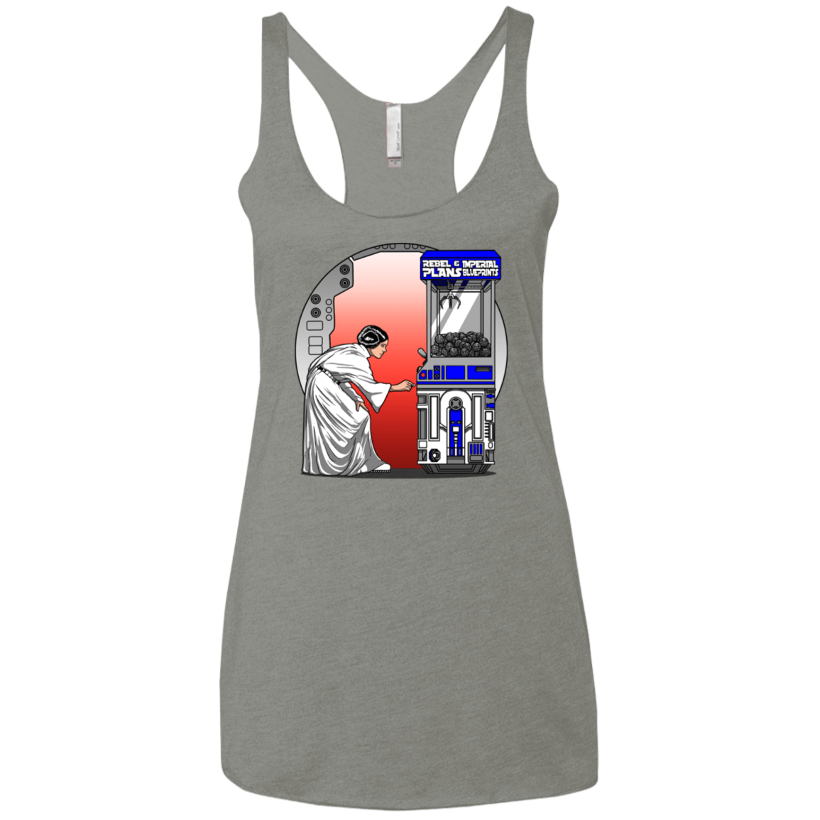 T-Shirts Venetian Grey / X-Small Rebel Plans Women's Triblend Racerback Tank