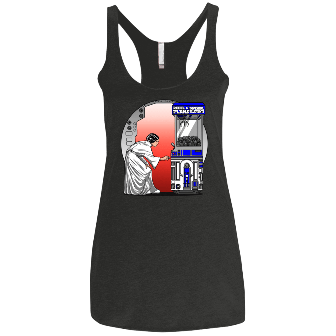 T-Shirts Vintage Black / X-Small Rebel Plans Women's Triblend Racerback Tank