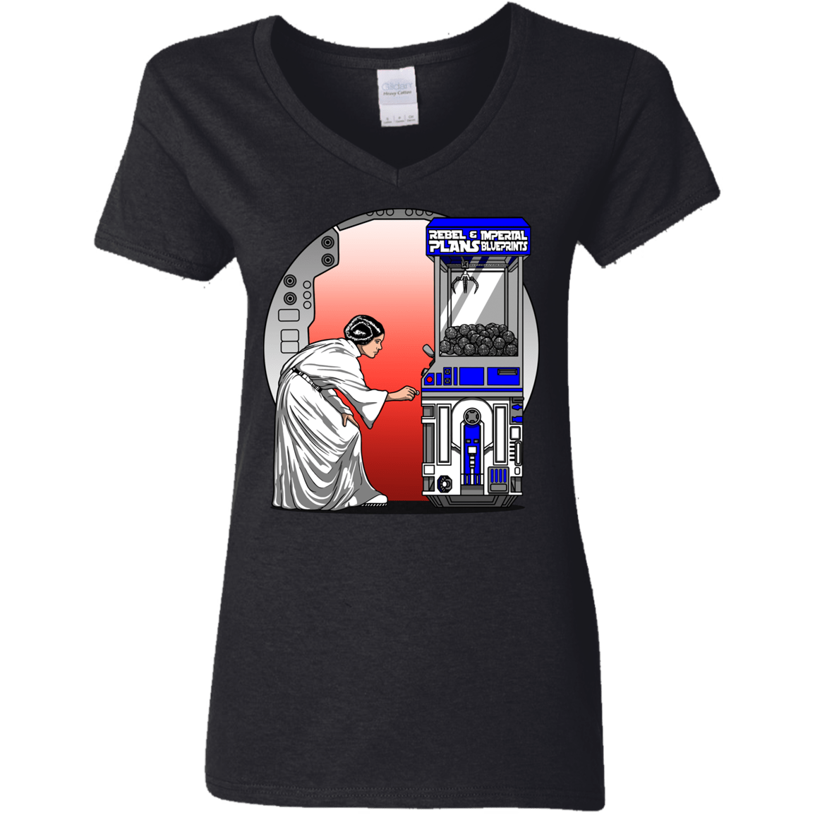 T-Shirts Black / S Rebel Plans Women's V-Neck T-Shirt