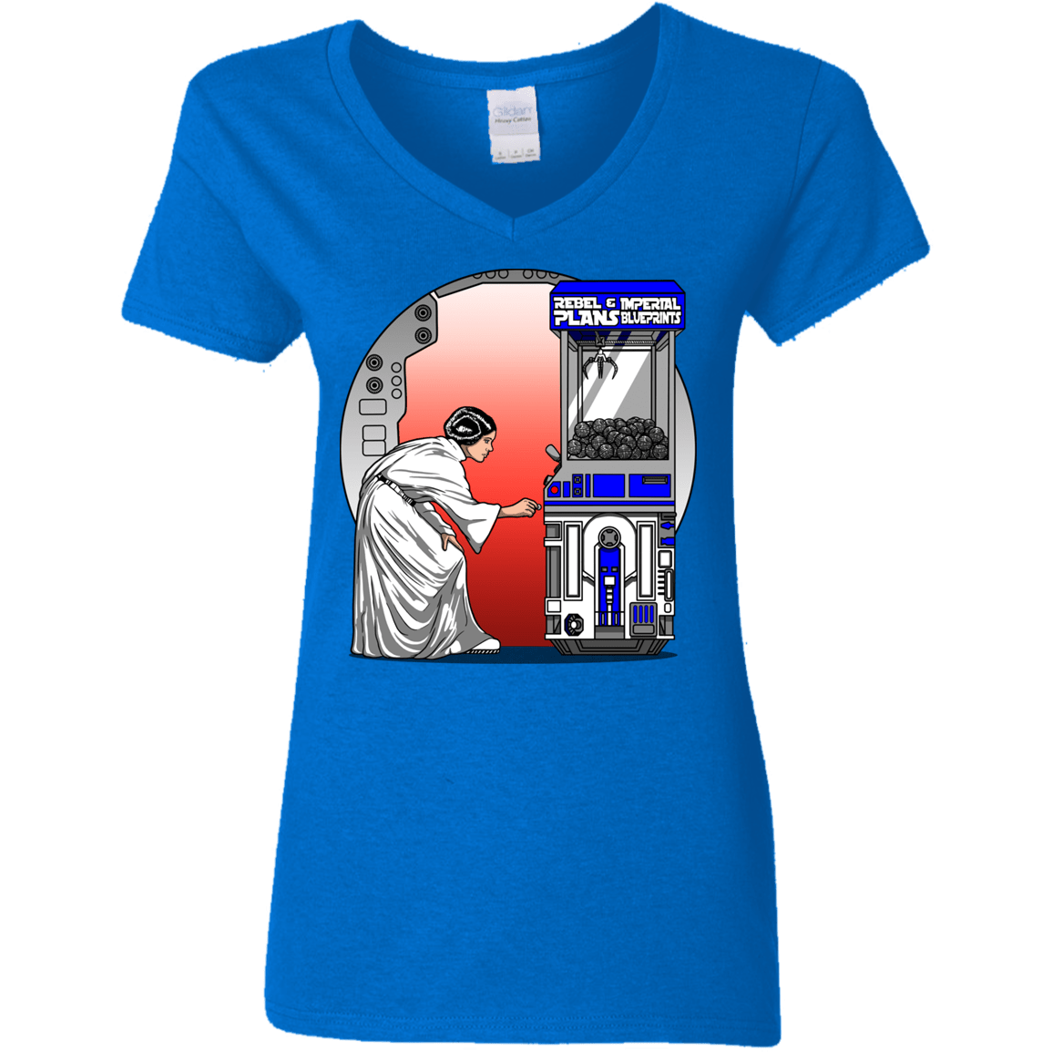 T-Shirts Royal / S Rebel Plans Women's V-Neck T-Shirt