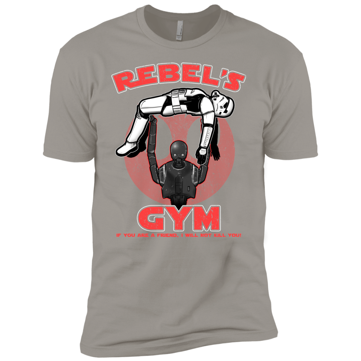 T-Shirts Light Grey / YXS Rebel's Gym Boys Premium T-Shirt
