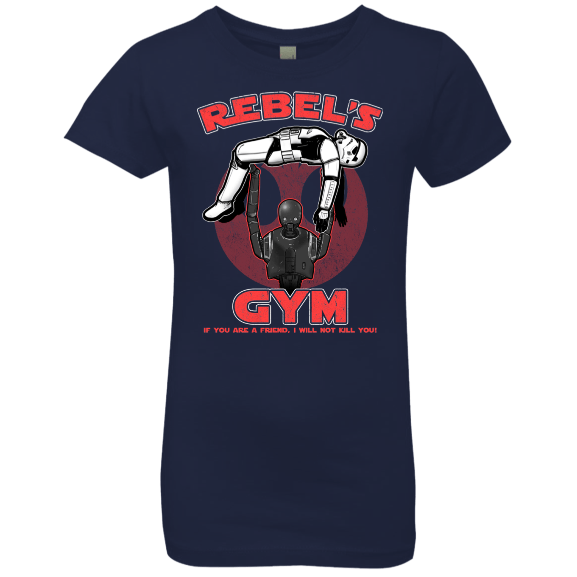 T-Shirts Midnight Navy / YXS Rebel's Gym Girls Premium T-Shirt