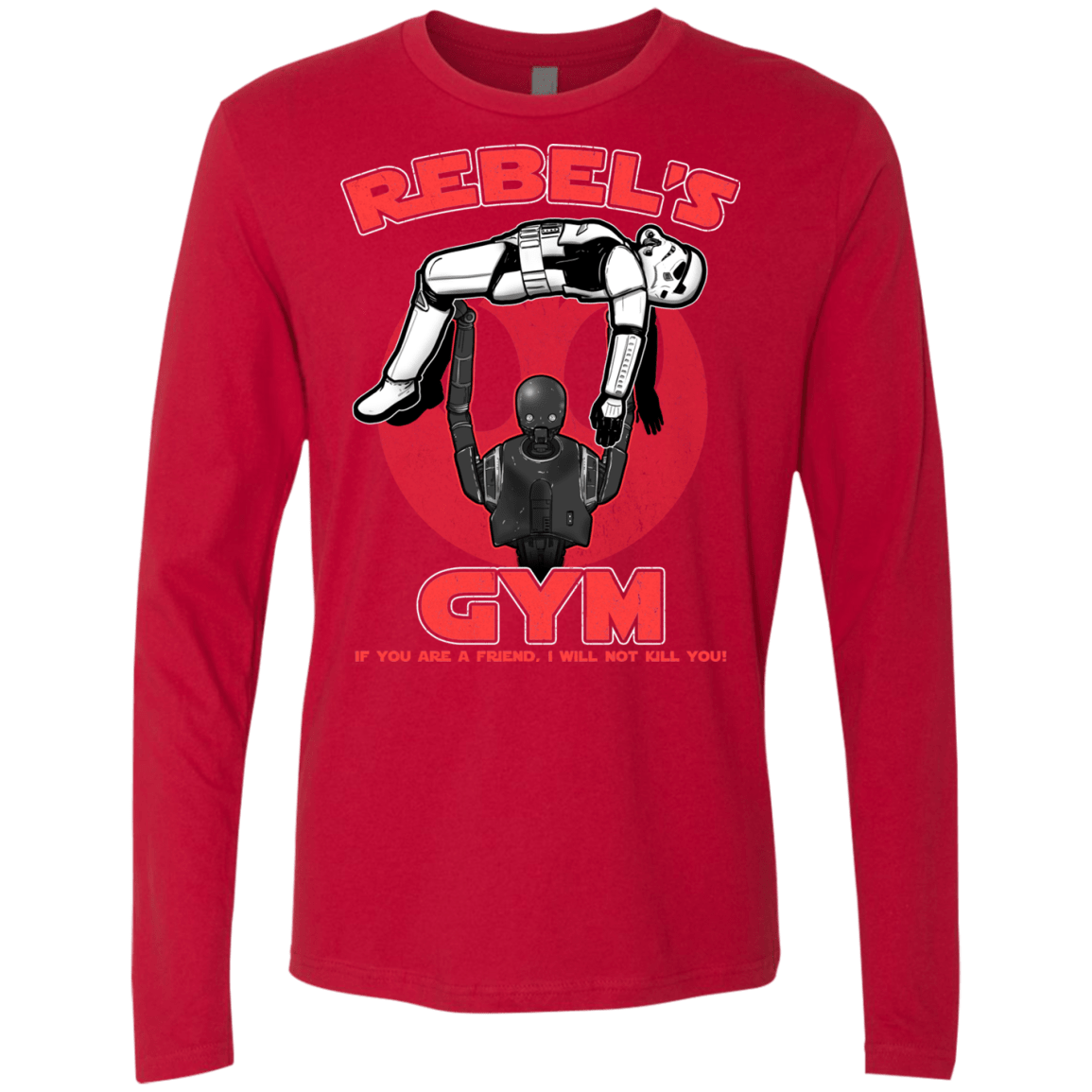 T-Shirts Red / Small Rebel's Gym Men's Premium Long Sleeve