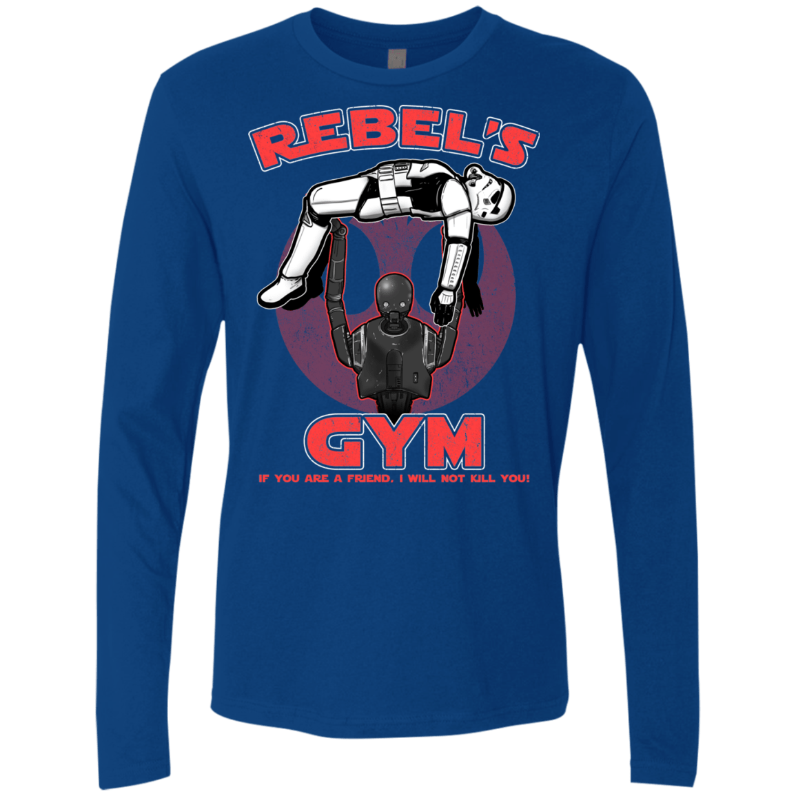 T-Shirts Royal / Small Rebel's Gym Men's Premium Long Sleeve