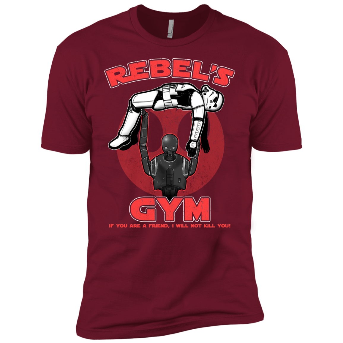 T-Shirts Cardinal / X-Small Rebel's Gym Men's Premium T-Shirt