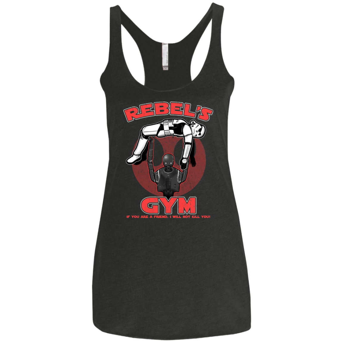 T-Shirts Vintage Black / X-Small Rebel's Gym Women's Triblend Racerback Tank