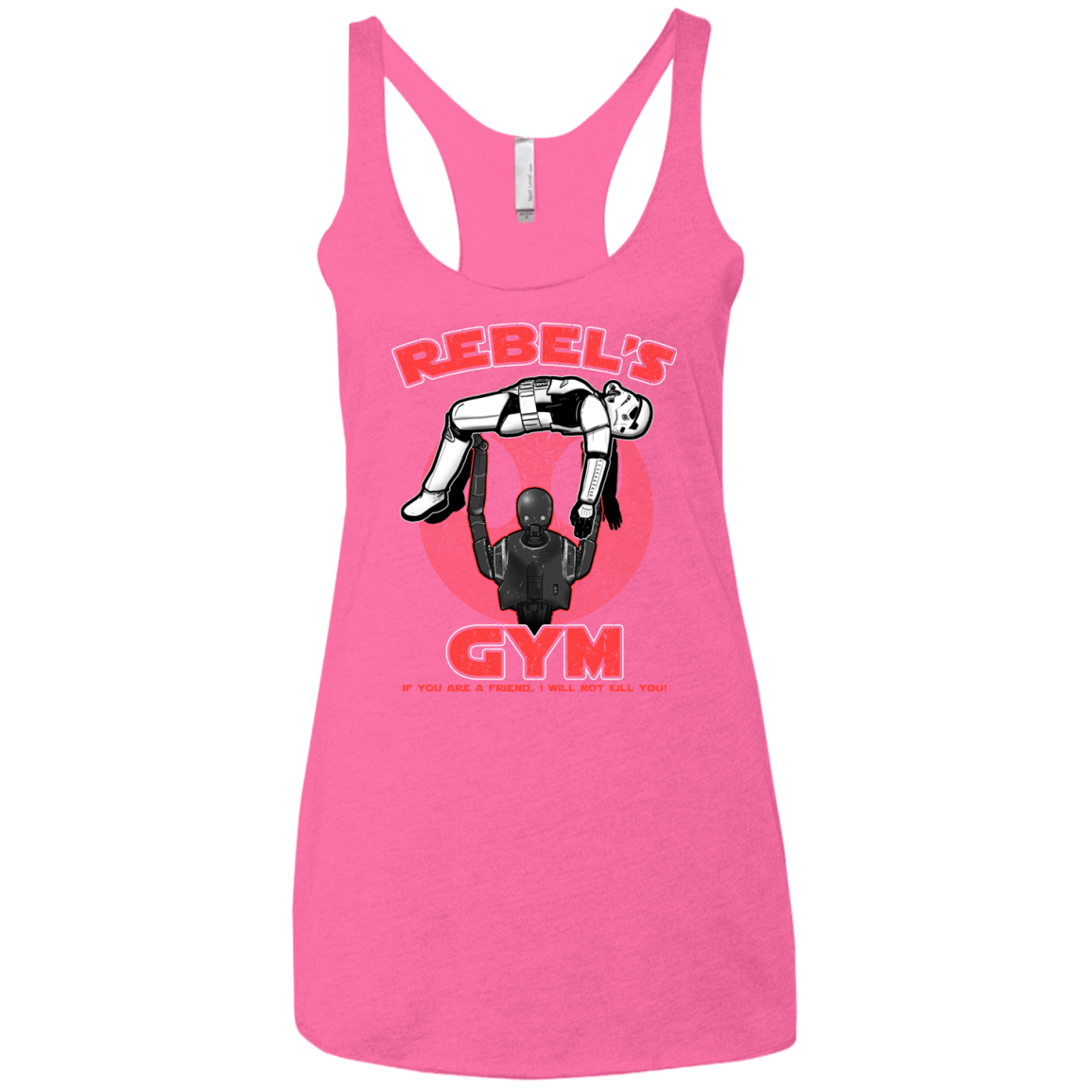 T-Shirts Vintage Pink / X-Small Rebel's Gym Women's Triblend Racerback Tank