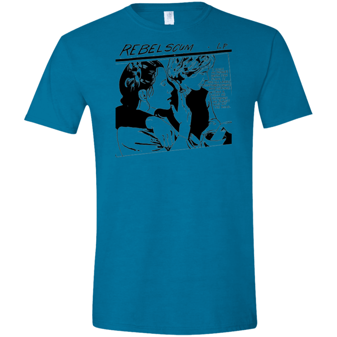 T-Shirts Antique Sapphire / S Rebel Scum Men's Semi-Fitted Softstyle