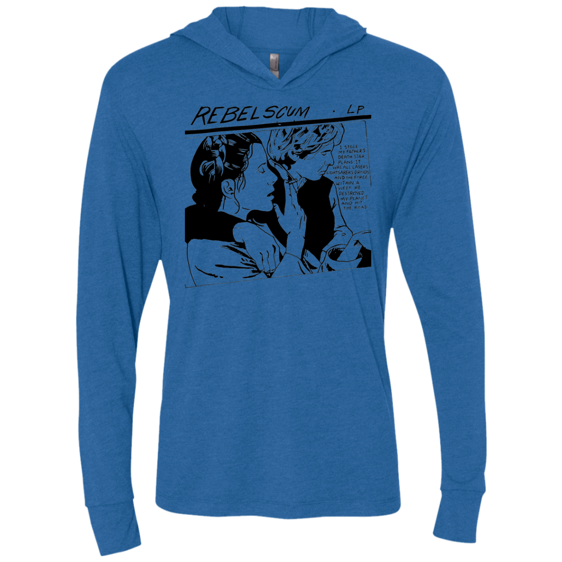 T-Shirts Vintage Royal / X-Small Rebel Scum Triblend Long Sleeve Hoodie Tee