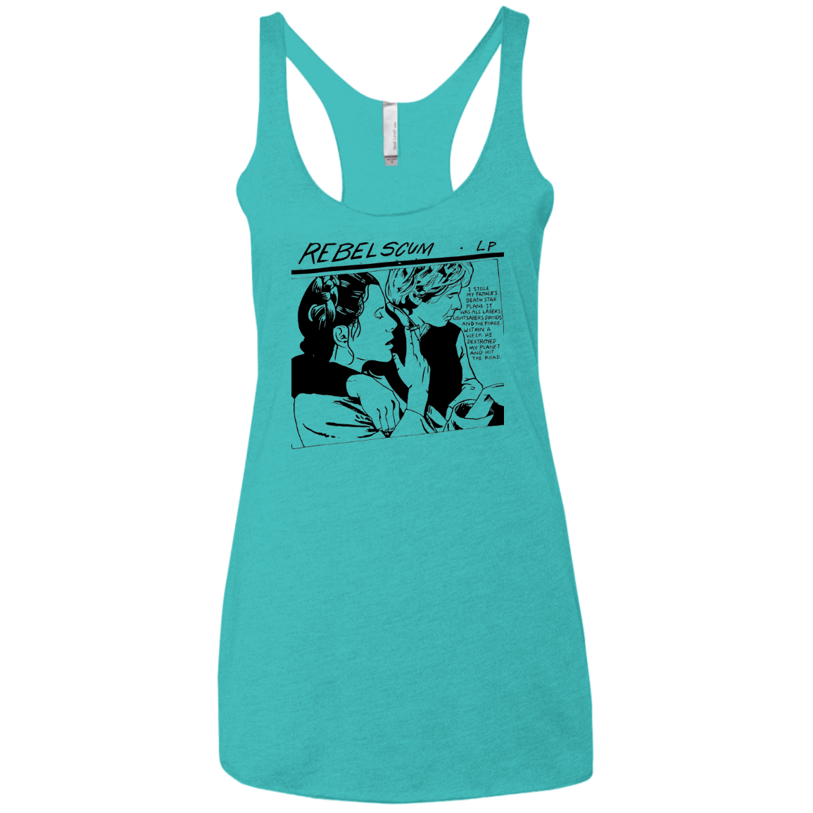 T-Shirts Tahiti Blue / X-Small Rebel Scum Women's Triblend Racerback Tank