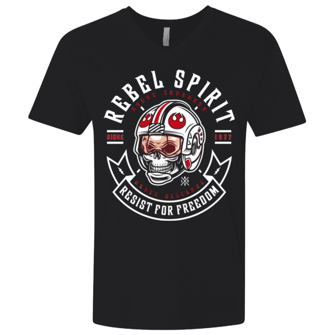 T-Shirts Black / X-Small Rebel Since 1977 Men's Premium V-Neck