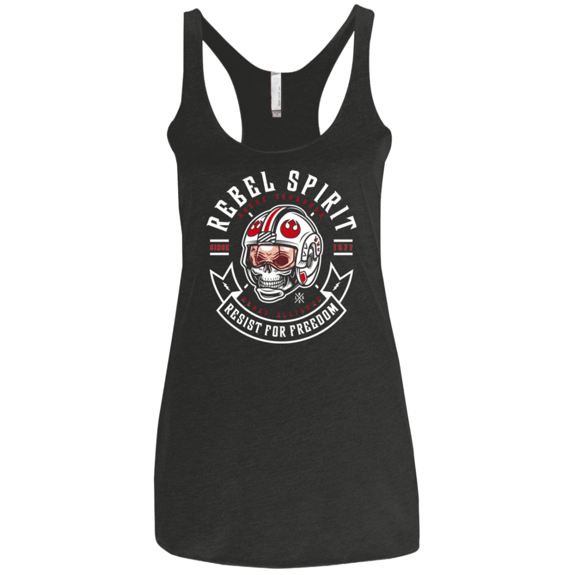 T-Shirts Vintage Black / X-Small Rebel Since 1977 Women's Triblend Racerback Tank