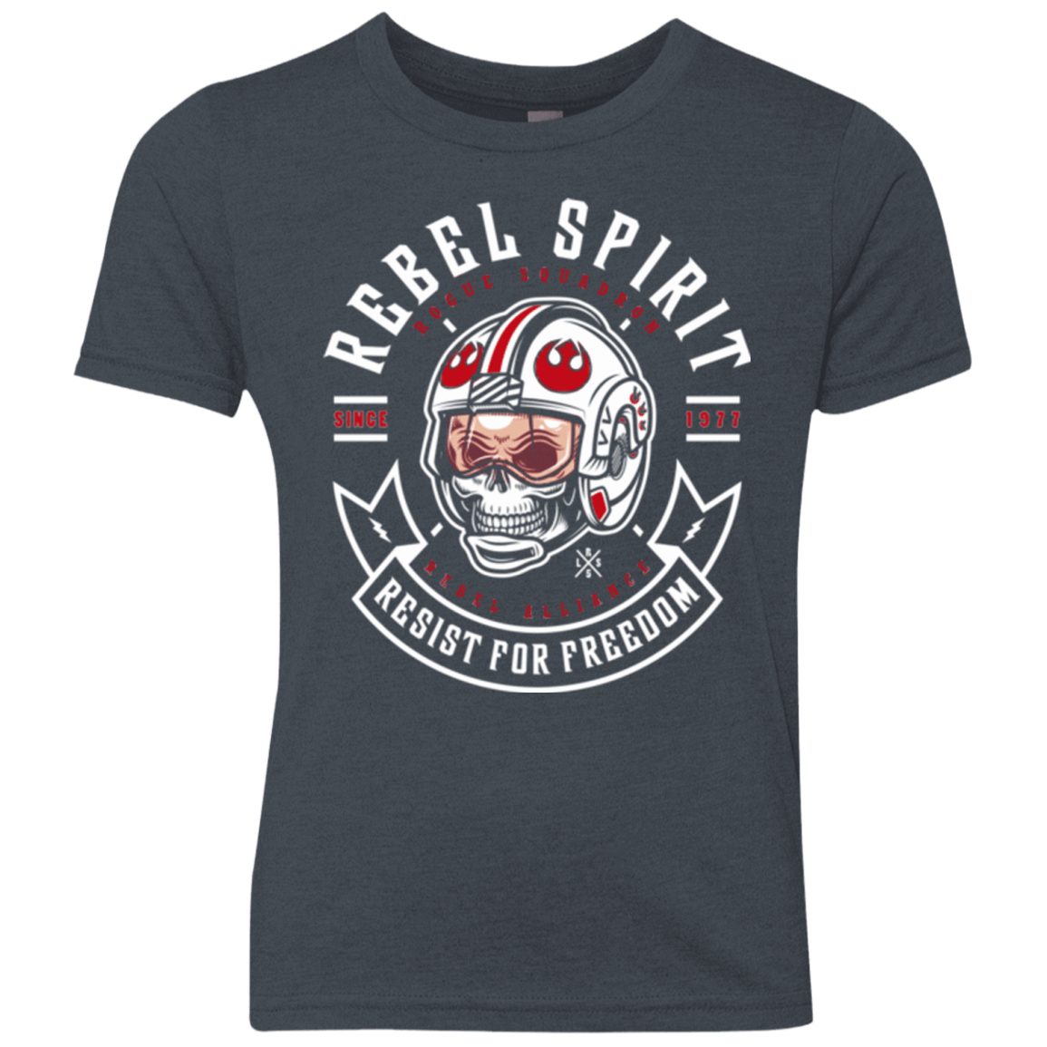 T-Shirts Vintage Navy / YXS Rebel Since 1977 Youth Triblend T-Shirt