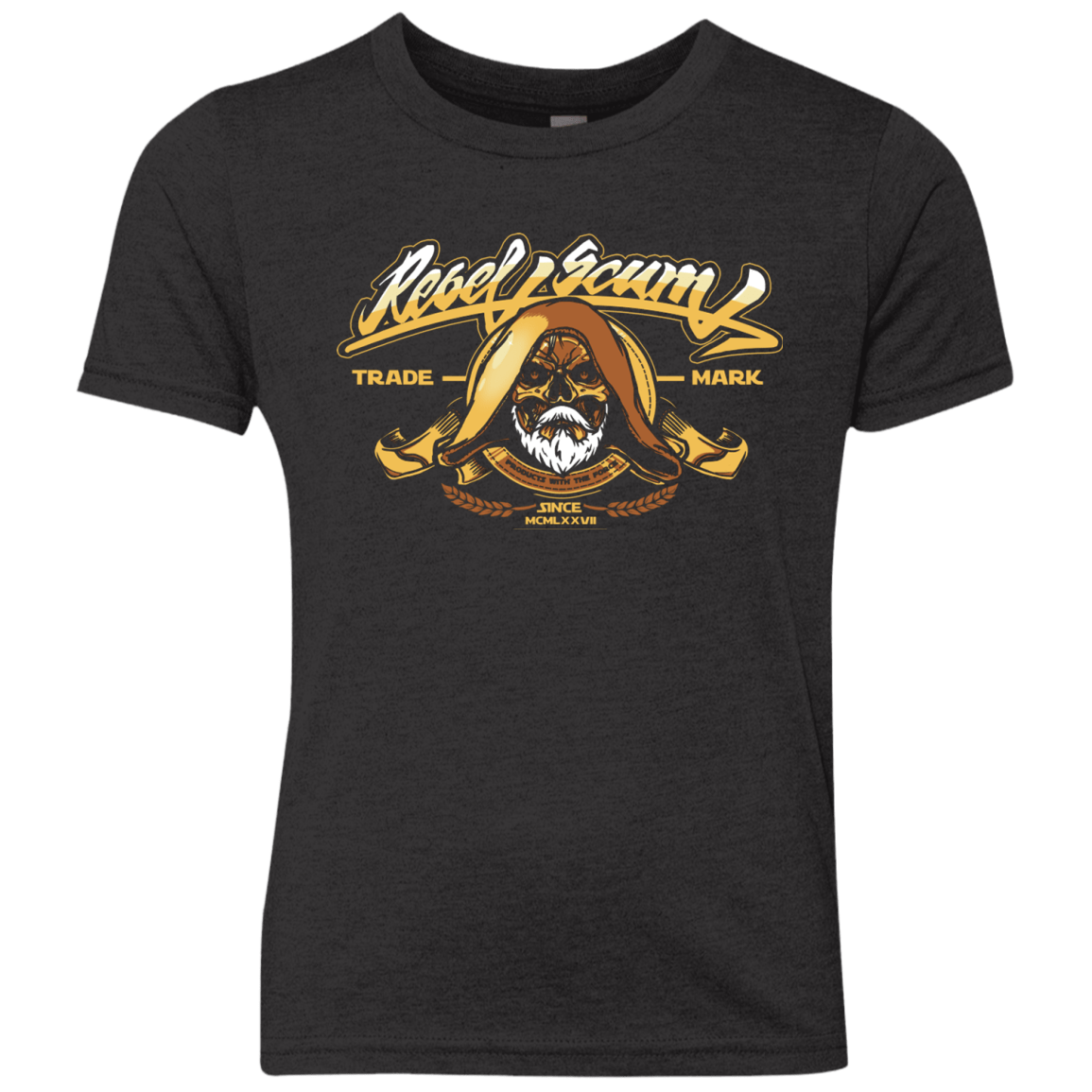 T-Shirts Vintage Black / YXS Rebel Trade Mark Youth Triblend T-Shirt