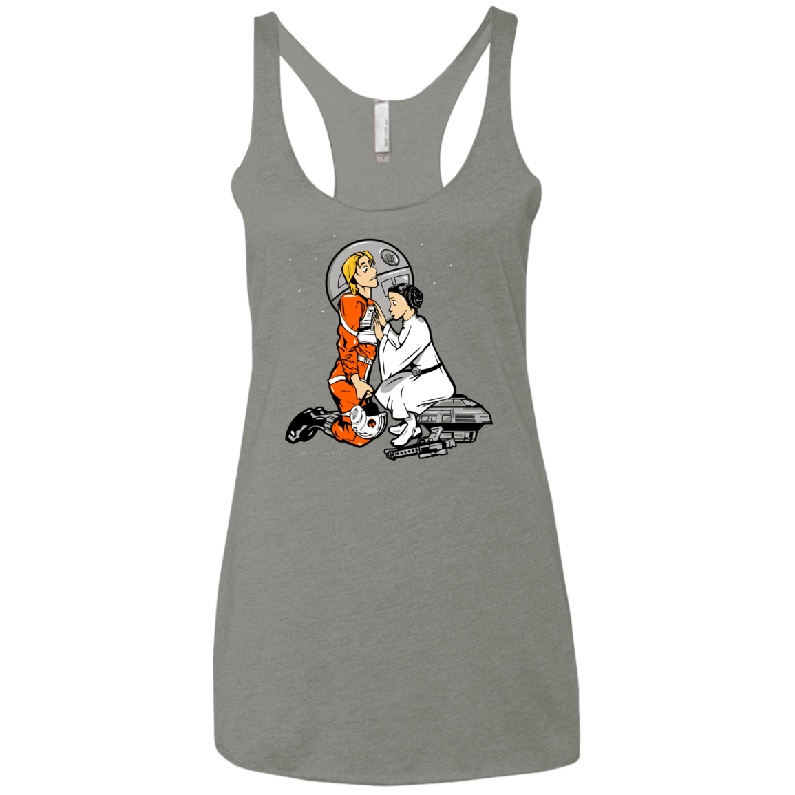 T-Shirts Venetian Grey / X-Small Rebellion Hero Women's Triblend Racerback Tank