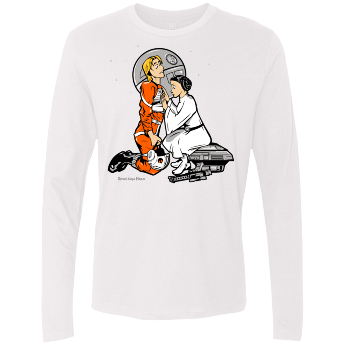 T-Shirts White / Small Rebellon Hero Men's Premium Long Sleeve
