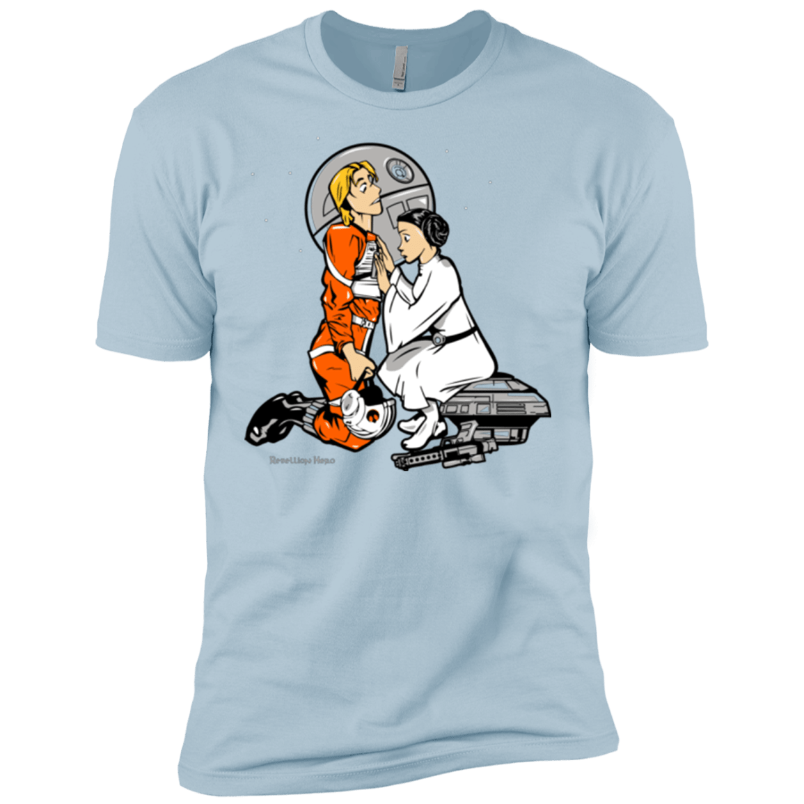 T-Shirts Light Blue / X-Small Rebellon Hero Men's Premium T-Shirt