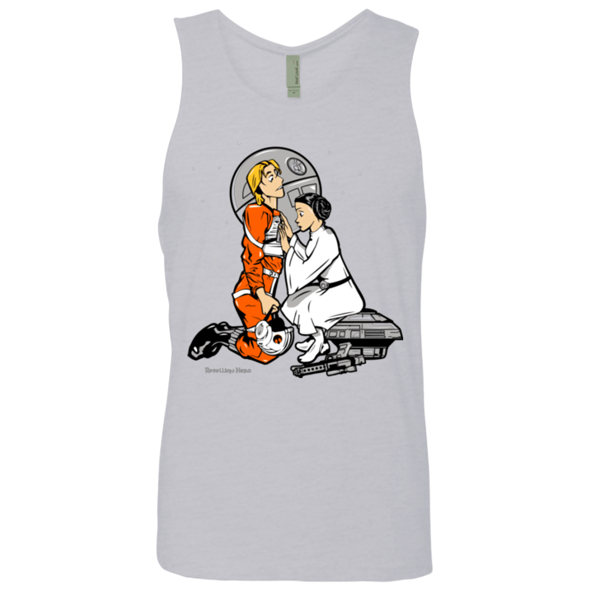 T-Shirts Heather Grey / Small Rebellon Hero Men's Premium Tank Top