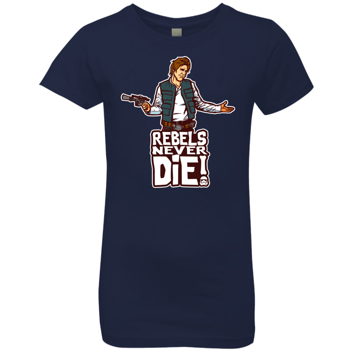 T-Shirts Midnight Navy / YXS Rebels Never Die Girls Premium T-Shirt
