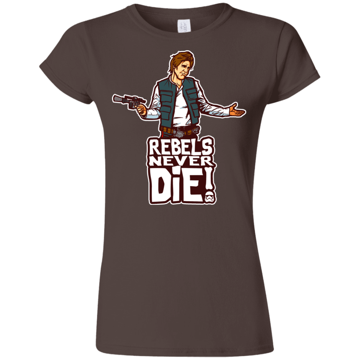 T-Shirts Dark Chocolate / S Rebels Never Die Junior Slimmer-Fit T-Shirt
