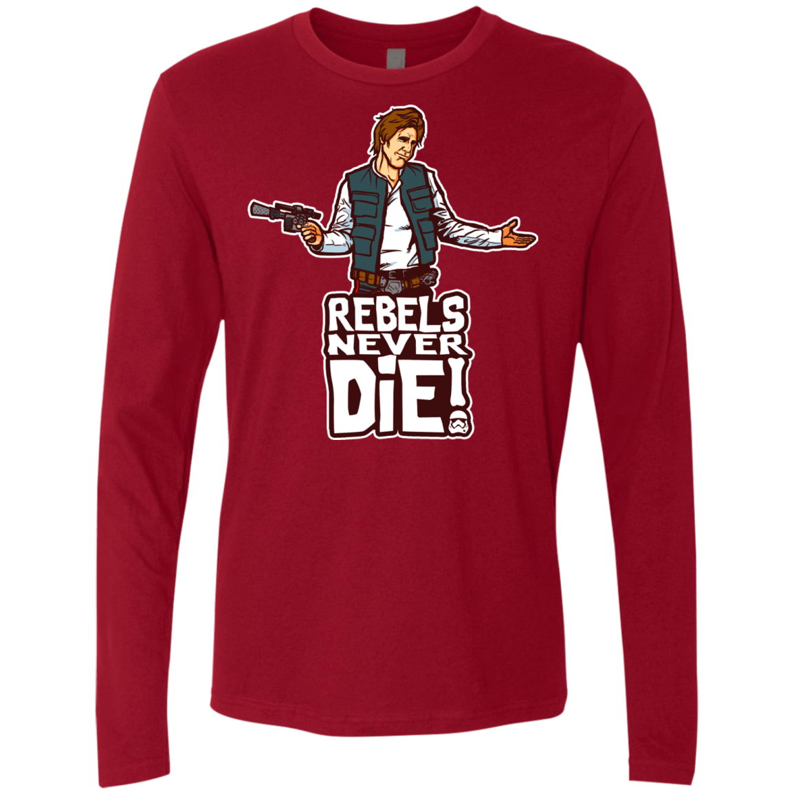 T-Shirts Cardinal / S Rebels Never Die Men's Premium Long Sleeve