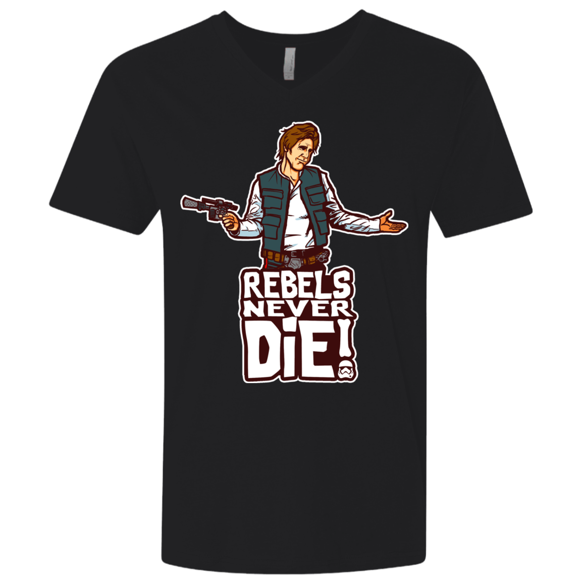 T-Shirts Black / X-Small Rebels Never Die Men's Premium V-Neck