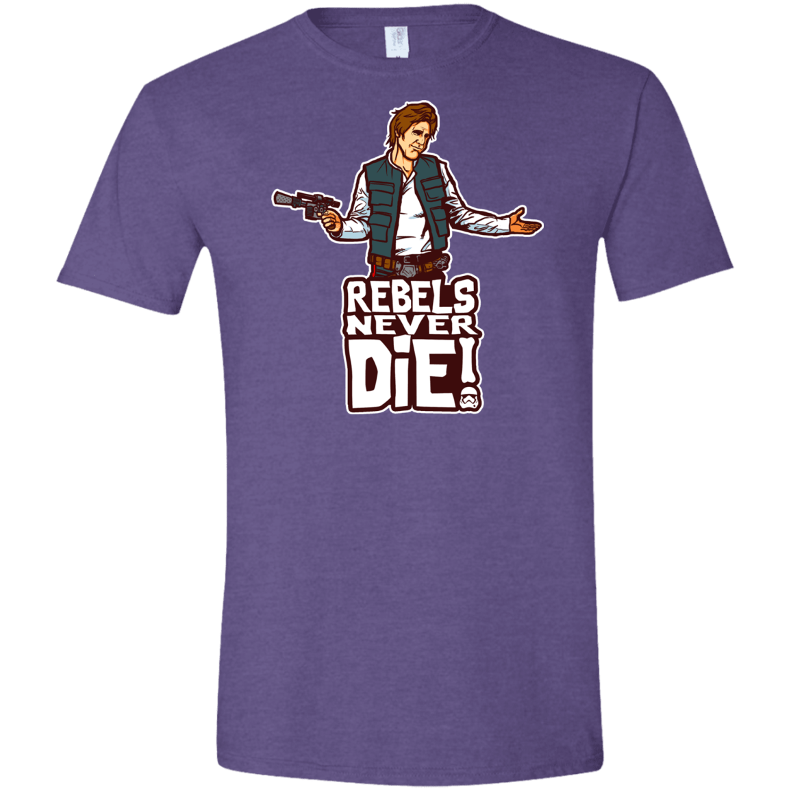 T-Shirts Heather Purple / S Rebels Never Die Men's Semi-Fitted Softstyle