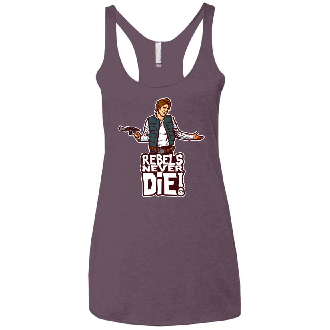 T-Shirts Vintage Purple / X-Small Rebels Never Die Women's Triblend Racerback Tank