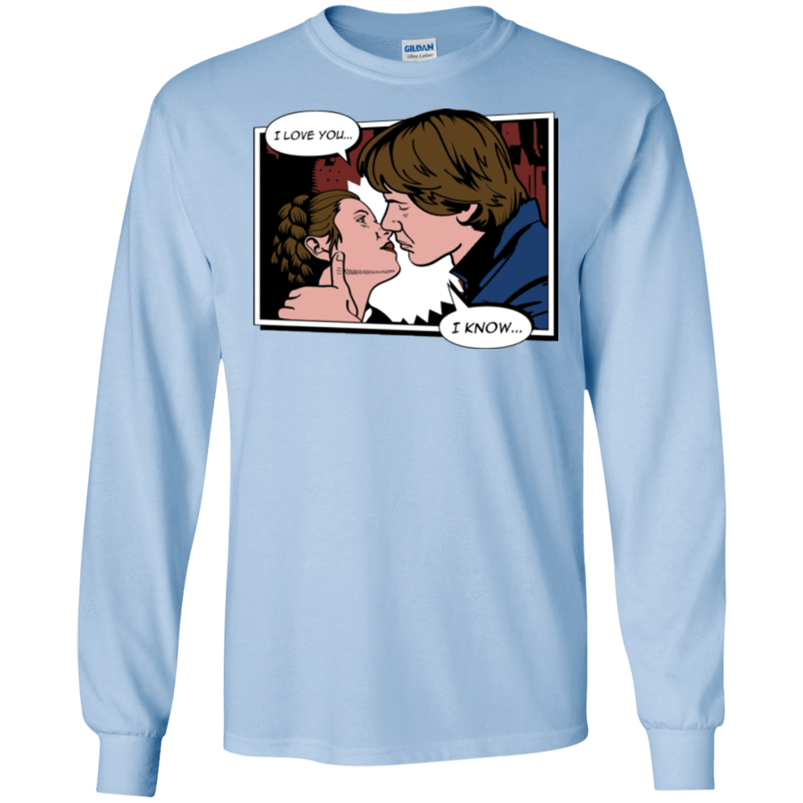 T-Shirts Light Blue / S Rebelstein Kiss Men's Long Sleeve T-Shirt