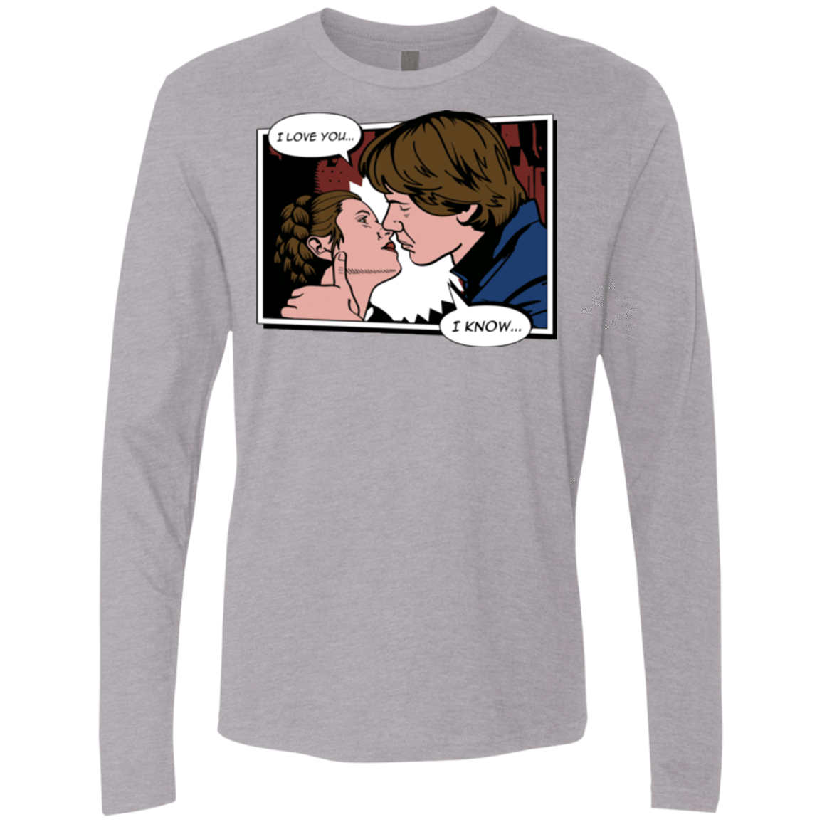 T-Shirts Heather Grey / S Rebelstein Kiss Men's Premium Long Sleeve