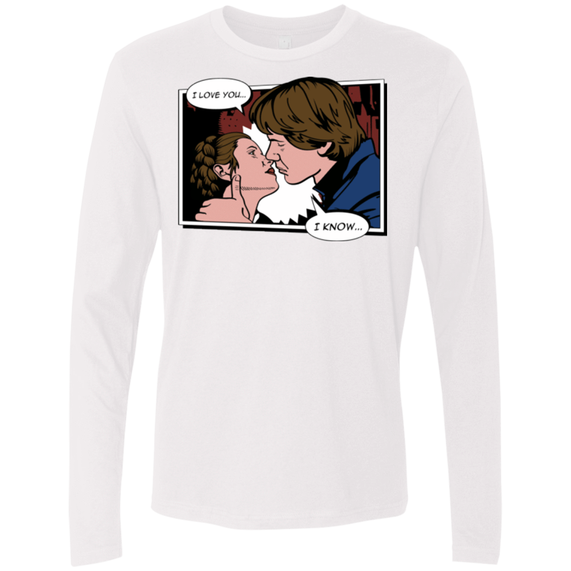 T-Shirts White / S Rebelstein Kiss Men's Premium Long Sleeve