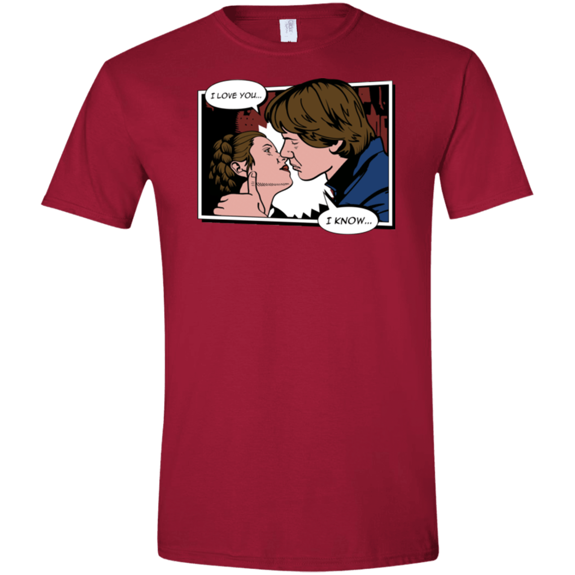 T-Shirts Cardinal Red / S Rebelstein Kiss Men's Semi-Fitted Softstyle