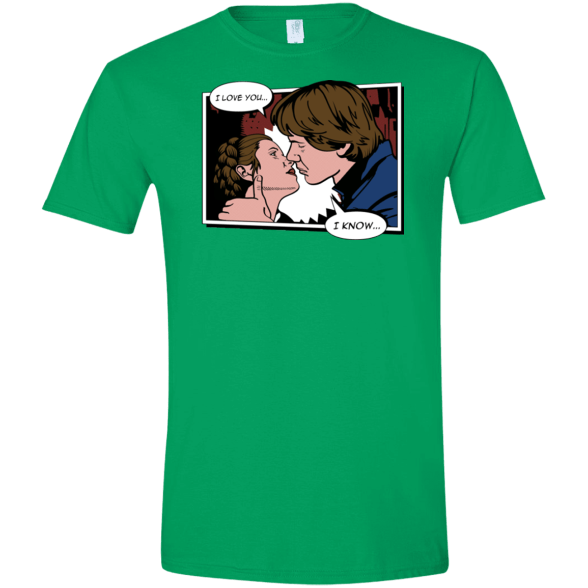T-Shirts Irish Green / S Rebelstein Kiss Men's Semi-Fitted Softstyle